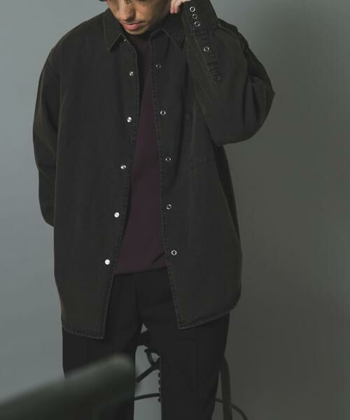 URBAN RESEARCH ITEMS / アーバンリサーチ アイテムズ シャツ・ブラウス | フェードデニムリングドットボタンシャツ | 詳細23