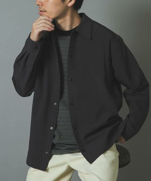 URBAN RESEARCH ITEMS / アーバンリサーチ アイテムズ シャツ・ブラウス | 2WAYストレッチ L.S.スナップシャツ(チャコールグレー)