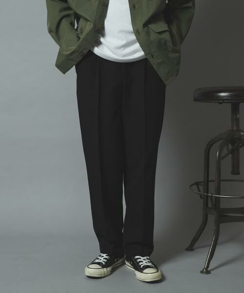 URBAN RESEARCH ITEMS / アーバンリサーチ アイテムズ その他パンツ | 『Sサイズあり/イージーケア/UVカット』EVERY DAY TRテーパードスラックス(ブラック)