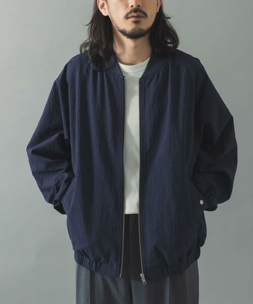 URBAN RESEARCH ITEMS / アーバンリサーチ アイテムズ ブルゾン | シアサッカー ライトブルゾン | 詳細1