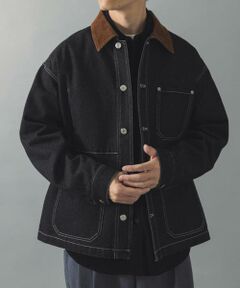 URBAN RESEARCH ITEMS / アーバンリサーチ アイテムズ その他アウター | 襟コーデュロイデニムカバーオールジャケット