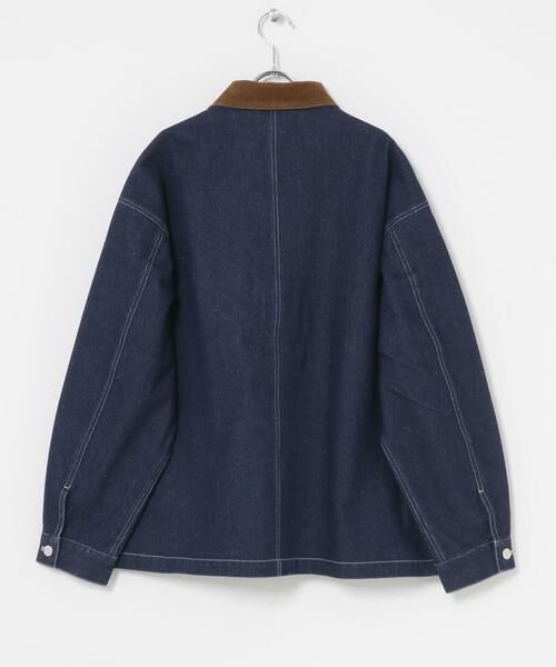 URBAN RESEARCH ITEMS / アーバンリサーチ アイテムズ その他アウター | 襟コーデュロイデニムカバーオールジャケット | 詳細13