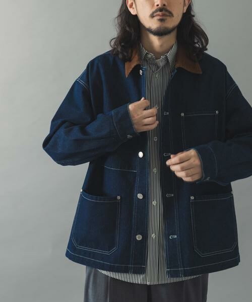 URBAN RESEARCH ITEMS / アーバンリサーチ アイテムズ その他アウター | 襟コーデュロイデニムカバーオールジャケット | 詳細5