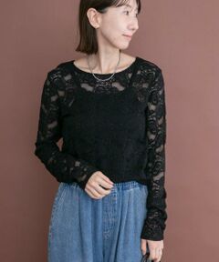 URBAN RESEARCH ITEMS / アーバンリサーチ アイテムズ Tシャツ | 起毛レースプルオーバー