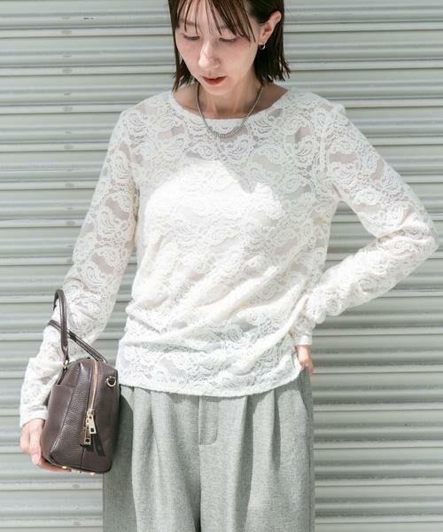 URBAN RESEARCH ITEMS / アーバンリサーチ アイテムズ Tシャツ | 起毛レースプルオーバー | 詳細2