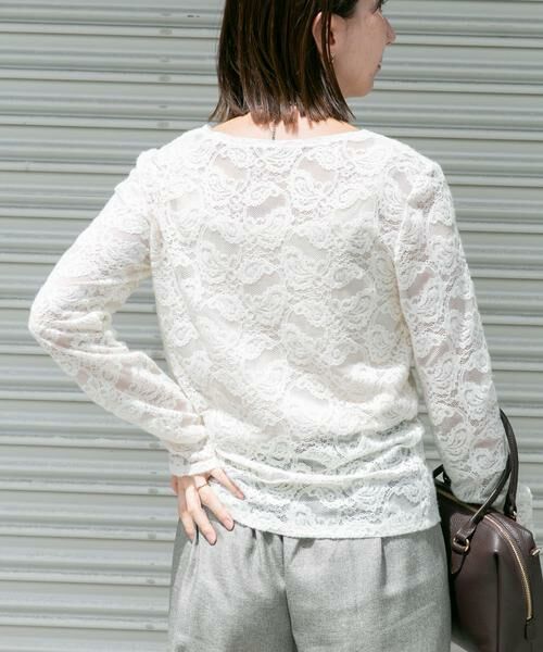 URBAN RESEARCH ITEMS / アーバンリサーチ アイテムズ Tシャツ | 起毛レースプルオーバー | 詳細3