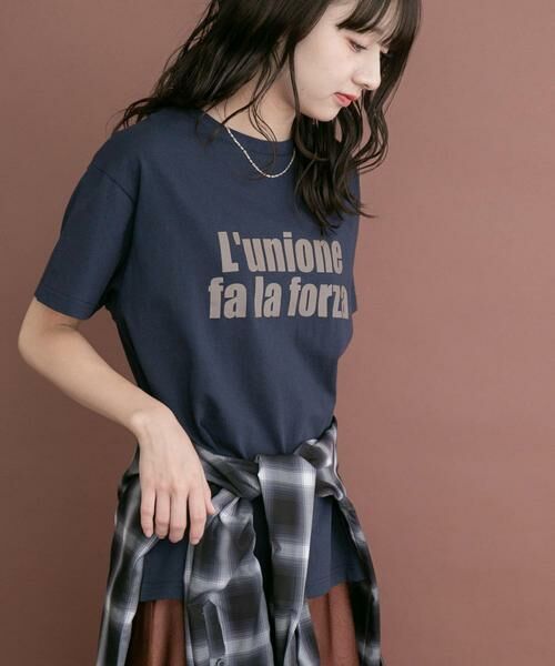 URBAN RESEARCH ITEMS / アーバンリサーチ アイテムズ Tシャツ | ロゴハンソデTシャツ | 詳細1