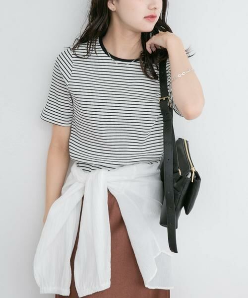 URBAN RESEARCH ITEMS / アーバンリサーチ アイテムズ Tシャツ | ハンソデボーダーTシャツ | 詳細19