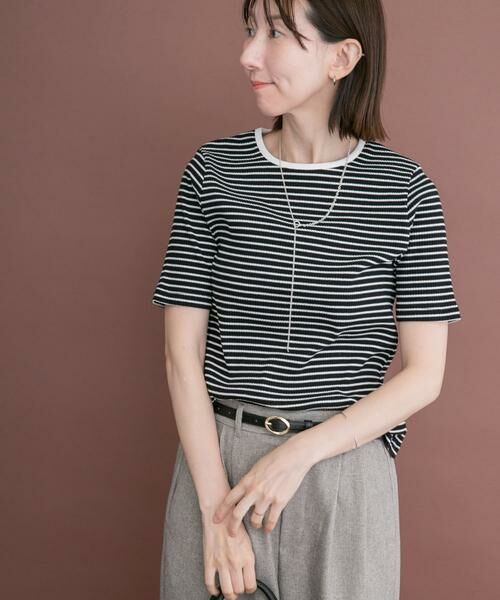 URBAN RESEARCH ITEMS / アーバンリサーチ アイテムズ Tシャツ | ハンソデボーダーTシャツ | 詳細27