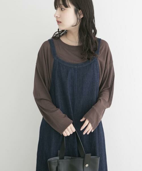 URBAN RESEARCH ITEMS / アーバンリサーチ アイテムズ Tシャツ | シアーロングTシャツ(ブラウン)