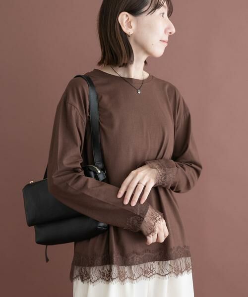 URBAN RESEARCH ITEMS / アーバンリサーチ アイテムズ Tシャツ | レース切替ロングTシャツ | 詳細3