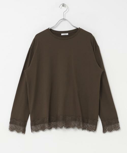 URBAN RESEARCH ITEMS / アーバンリサーチ アイテムズ Tシャツ | レース切替ロングTシャツ | 詳細7