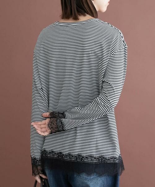 URBAN RESEARCH ITEMS / アーバンリサーチ アイテムズ Tシャツ | レース切替ロングTシャツ | 詳細16