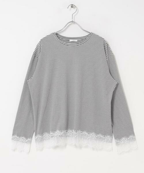 URBAN RESEARCH ITEMS / アーバンリサーチ アイテムズ Tシャツ | レース切替ロングTシャツ | 詳細27