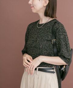 URBAN RESEARCH ITEMS / アーバンリサーチ アイテムズ ニット・セーター | ラメ半袖ニット