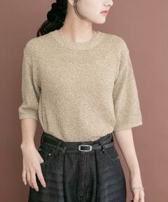 URBAN RESEARCH ITEMS / アーバンリサーチ アイテムズ ニット・セーター | ラメ半袖ニット