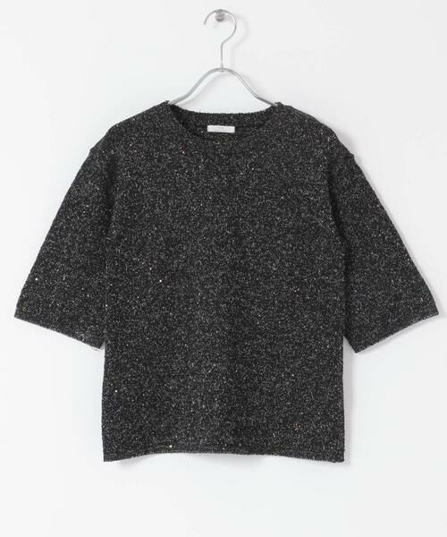 URBAN RESEARCH ITEMS / アーバンリサーチ アイテムズ ニット・セーター | ラメ半袖ニット | 詳細13