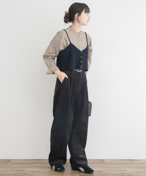 URBAN RESEARCH ITEMS / アーバンリサーチ アイテムズ シャツ・ブラウス | ニットキャミソールレイヤードブラウス | 詳細14