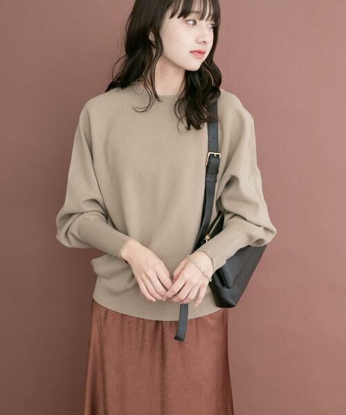 URBAN RESEARCH ITEMS / アーバンリサーチ アイテムズ ニット・セーター | ソフトタッチラグランニット（ベージュ）