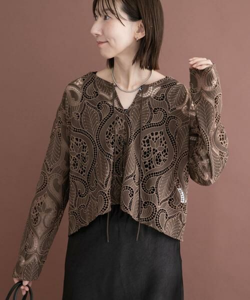 URBAN RESEARCH ITEMS / アーバンリサーチ アイテムズ シャツ・ブラウス | カットワークレースブラウス | 詳細3