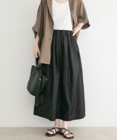 URBAN RESEARCH ITEMS / アーバンリサーチ アイテムズ ロング・マキシ丈スカート | ツヤタックボリュームスカート