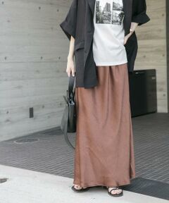URBAN RESEARCH ITEMS / アーバンリサーチ アイテムズ スカート | ストレッチサテンスカート
