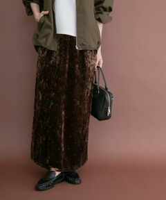 URBAN RESEARCH ITEMS / アーバンリサーチ アイテムズ ロング・マキシ丈スカート | ベロアドットスカート