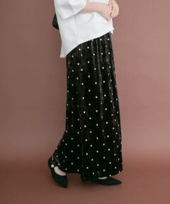 URBAN RESEARCH ITEMS / アーバンリサーチ アイテムズ ロング・マキシ丈スカート | ベロアドットスカート
