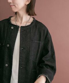 URBAN RESEARCH ITEMS / アーバンリサーチ アイテムズ Gジャン・デニムジャケット | デニムオーバーノーカラージャケット
