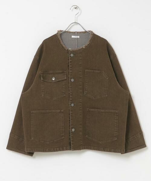 URBAN RESEARCH ITEMS / アーバンリサーチ アイテムズ Gジャン・デニムジャケット | デニムオーバーノーカラージャケット | 詳細7