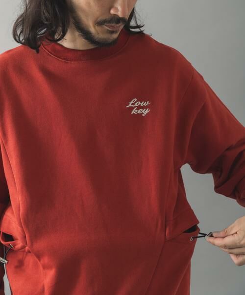 URBAN RESEARCH ITEMS / アーバンリサーチ アイテムズ スウェット | サイドストレージ裏毛スウェットトップス（レッド系その他）