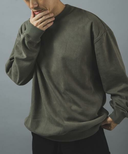 URBAN RESEARCH ITEMS / アーバンリサーチ アイテムズ スウェット | 裏フリースF.S. クルーネックプルオーバー（オリーブ）