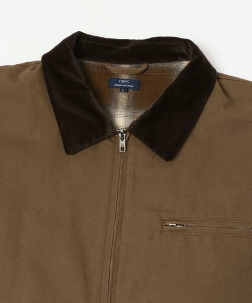 URBAN RESEARCH ITEMS / アーバンリサーチ アイテムズ ブルゾン | Check Lined Duck Barn JACKET | 詳細7