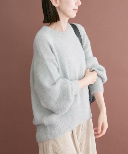 URBAN RESEARCH ITEMS / アーバンリサーチ アイテムズ ニット・セーター | シャギークルーネックニット | 詳細7
