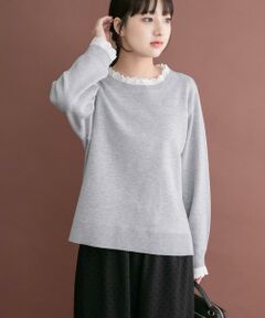 URBAN RESEARCH ITEMS / アーバンリサーチ アイテムズ ニット・セーター | ミラノリブフリルドッキングニット