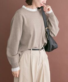 URBAN RESEARCH ITEMS / アーバンリサーチ アイテムズ ニット・セーター | ミラノリブフリルドッキングニット