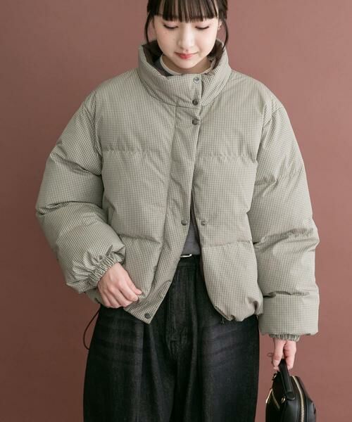 URBAN RESEARCH ITEMS / アーバンリサーチ アイテムズ ダウンジャケット・ベスト | 中綿クロップドリバーシブルジャケット(ミント)