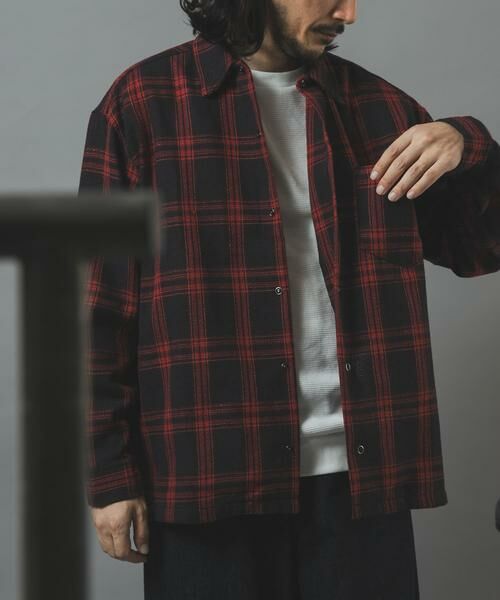 URBAN RESEARCH ITEMS / アーバンリサーチ アイテムズ シャツ・ブラウス | ツイードチェックリングドットボタンシャツ | 詳細4