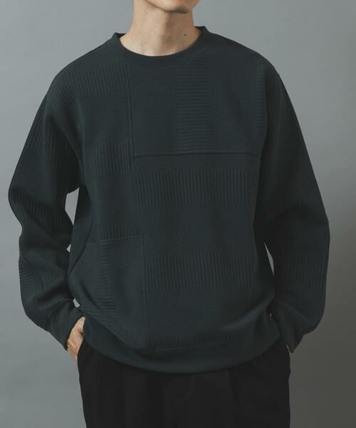 URBAN RESEARCH ITEMS / アーバンリサーチ アイテムズ Tシャツ | キリカエ ジャカード クルーネックtops | 詳細3