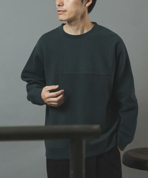 URBAN RESEARCH ITEMS / アーバンリサーチ アイテムズ Tシャツ | キリカエ ジャカード クルーネックtops | 詳細5