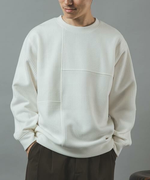URBAN RESEARCH ITEMS / アーバンリサーチ アイテムズ Tシャツ | キリカエ ジャカード クルーネックtops | 詳細13