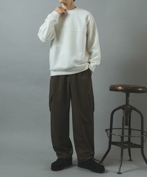 URBAN RESEARCH ITEMS / アーバンリサーチ アイテムズ Tシャツ | キリカエ ジャカード クルーネックtops | 詳細14