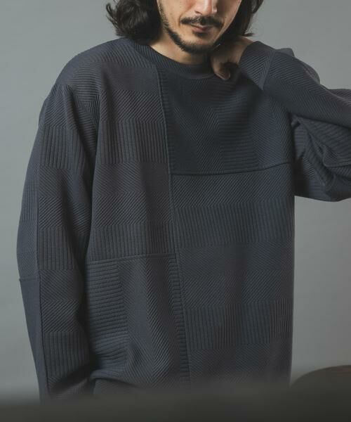 URBAN RESEARCH ITEMS / アーバンリサーチ アイテムズ Tシャツ | キリカエ ジャカード クルーネックtops | 詳細25