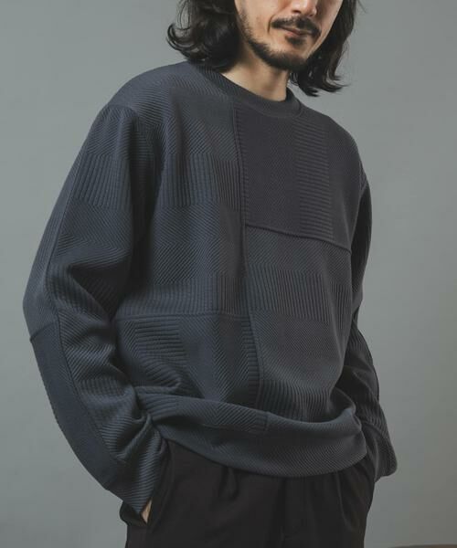 URBAN RESEARCH ITEMS / アーバンリサーチ アイテムズ Tシャツ | キリカエ ジャカード クルーネックtops | 詳細27