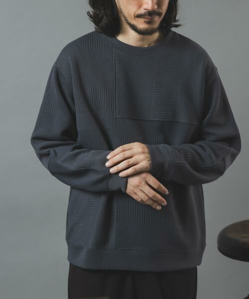 URBAN RESEARCH ITEMS / アーバンリサーチ アイテムズ Tシャツ | キリカエ ジャカード クルーネックtops | 詳細28