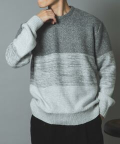URBAN RESEARCH ITEMS / アーバンリサーチ アイテムズ ニット・セーター | リサイクルヤーン グラデーションニット