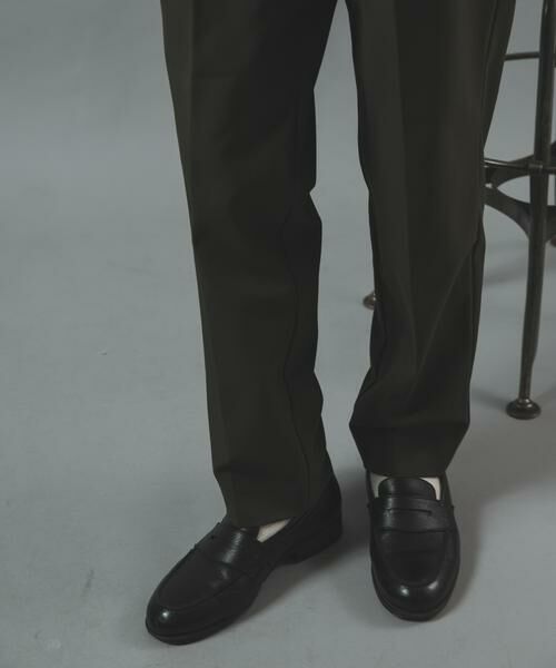 URBAN RESEARCH ITEMS / アーバンリサーチ アイテムズ パンツ | Brush Twill センタープレス パンツ(オリーブ)