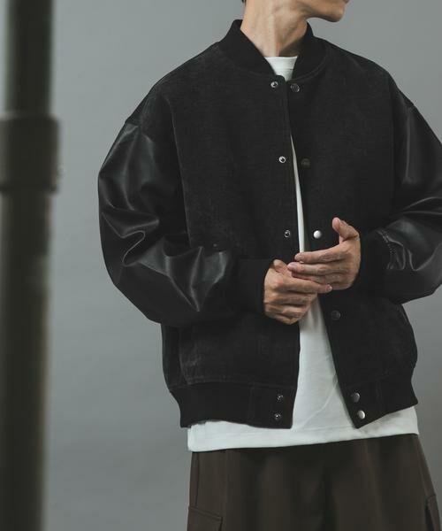URBAN RESEARCH ITEMS / アーバンリサーチ アイテムズ ブルゾン | WOVEN MOLLE アワードジャケット（ブラック）