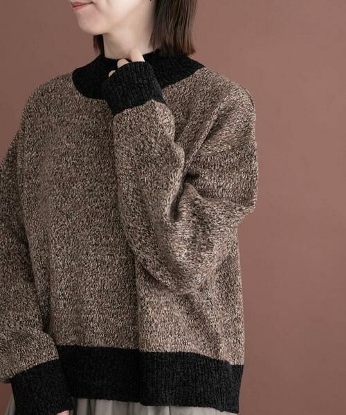 URBAN RESEARCH ITEMS / アーバンリサーチ アイテムズ ニット・セーター | モールミックスハイネックトニット（ブラック）