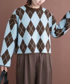URBAN RESEARCH ITEMS / アーバンリサーチ アイテムズ ニット・セーター | アーガイルジャカードニット